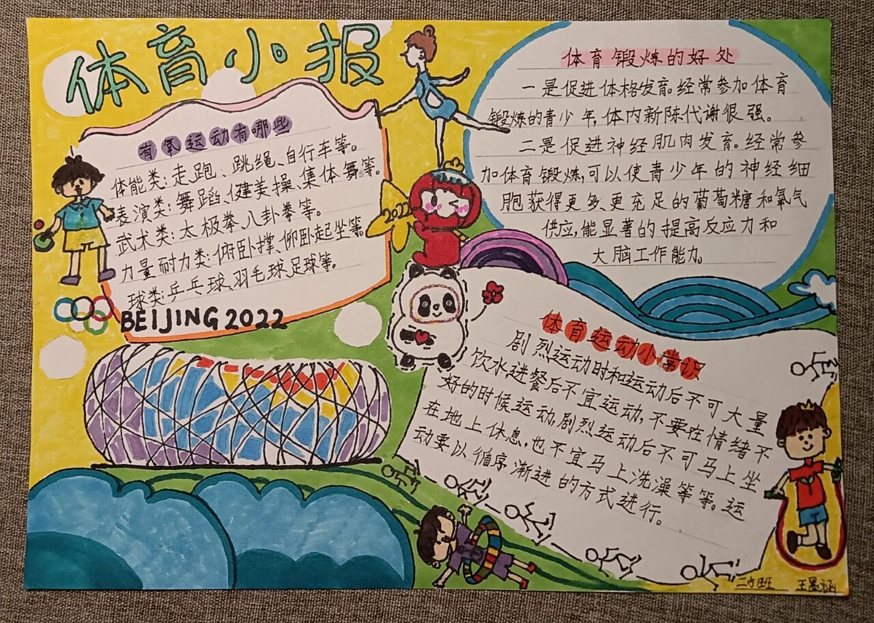 体育知识手抄报，简单又漂亮的三年级创作指南